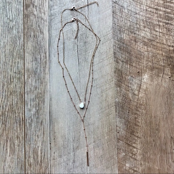 NWOT Set 2 Layering Necklaces & Stud Earring’s, Crystal Layered Necklace, Boho - Picture 1 of 12
